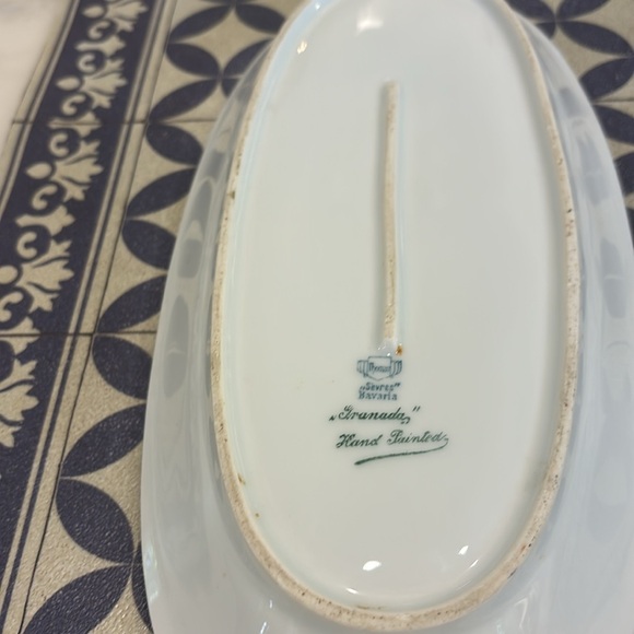 Shallow Bowl with Hand Painted Fruit - Picture 5 of 6